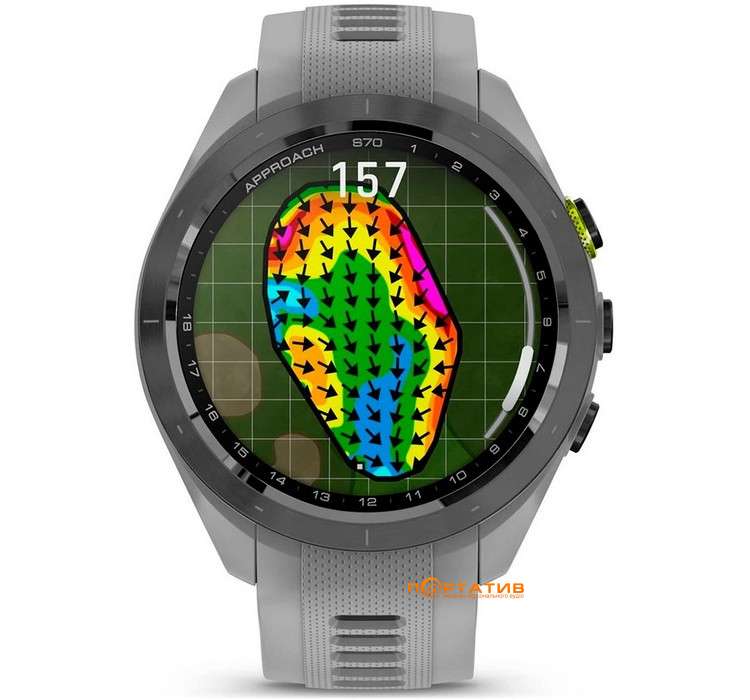 Смарт-годинник Garmin Approach S70, 42mm, Golf GPS,  Powder Gray (010-02746-11)