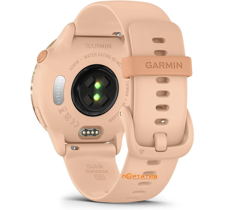 Смарт-часы Garmin Vivoactive 6, GPS, Pink Dawn/P. Dawn Metallic (010-02985-03)