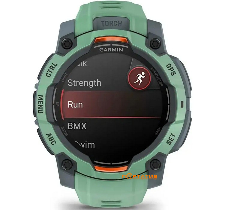 Смарт-годинник Garmin Instinct 3, 45mm, AMOLED, Neo Tropic Bezel w/Neo Tropic Bnd (010-02936-01)