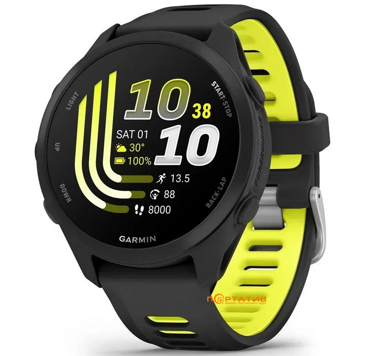 Смарт-часы Garmin Forerunner 170 Black/Amp Yellow (010-03920-00)