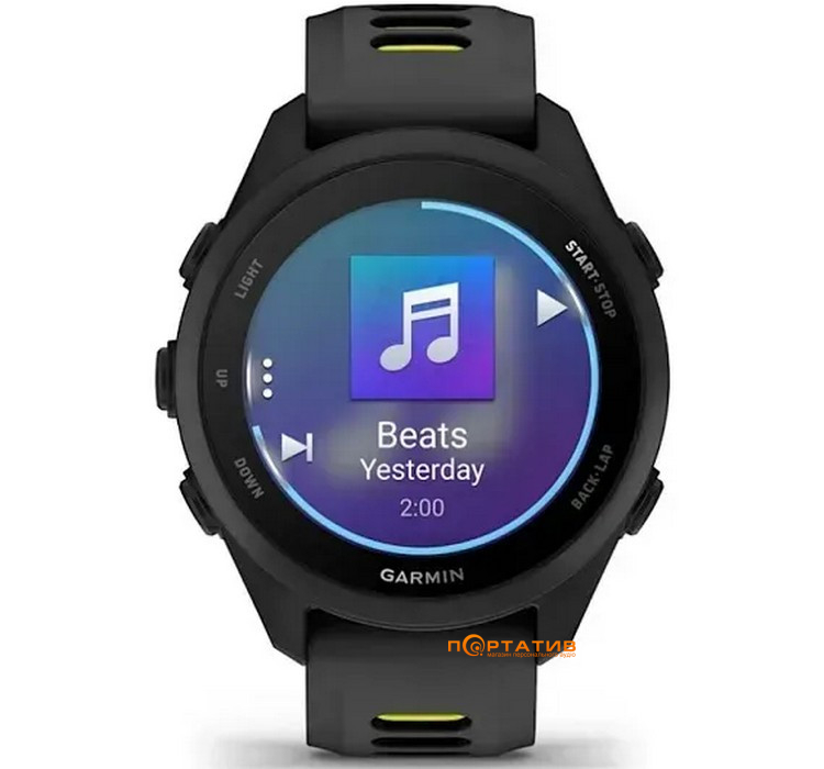 Смарт-годинник Garmin Forerunner 170 MUSIC Black/Amp Yellow (010-03920-10)