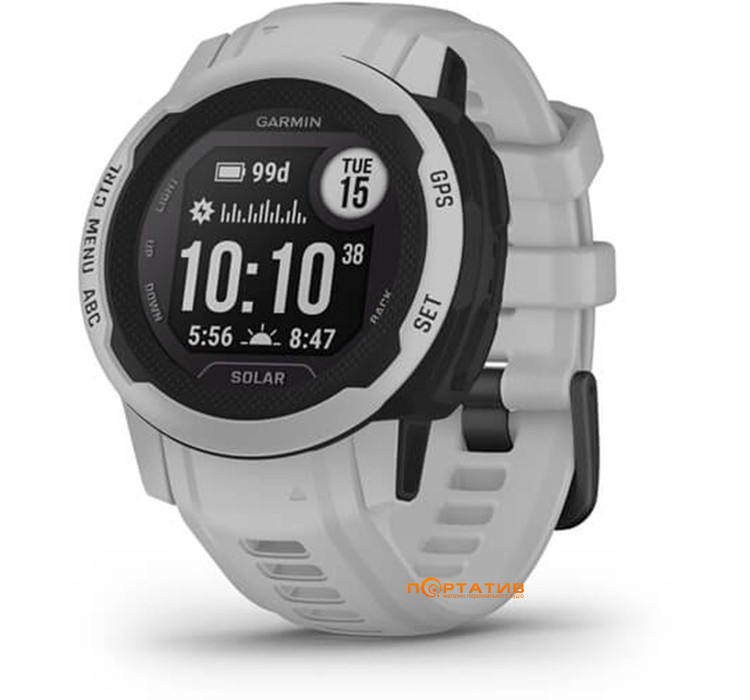 Смарт-годинник Garmin Instinct 2S Solar Mist Gray (010-02564-01)