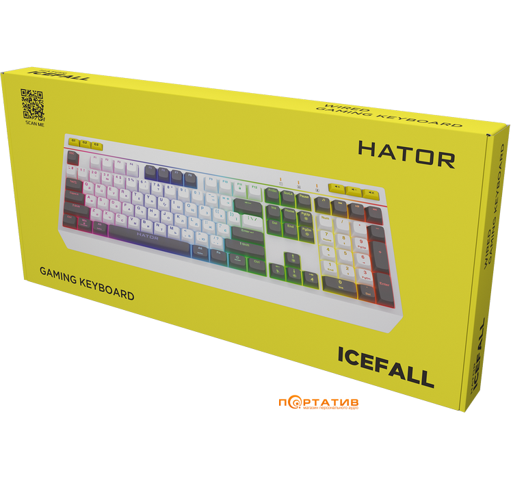 Игровая клавиатура HATOR Icefall White (HTK405UA)