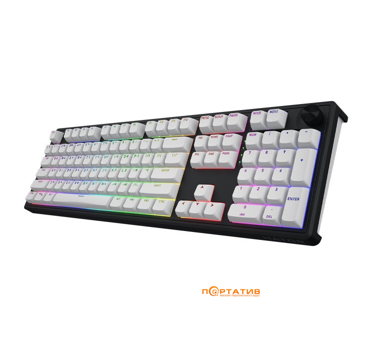 Игровая клавиатура HATOR Skyfall 100 Wireless Black-White (HTK3100UA)