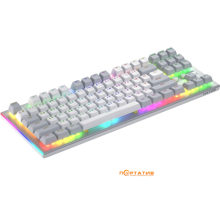 Ігрова клавіатура HATOR Gravity TKL Orange White (HTK561UA)