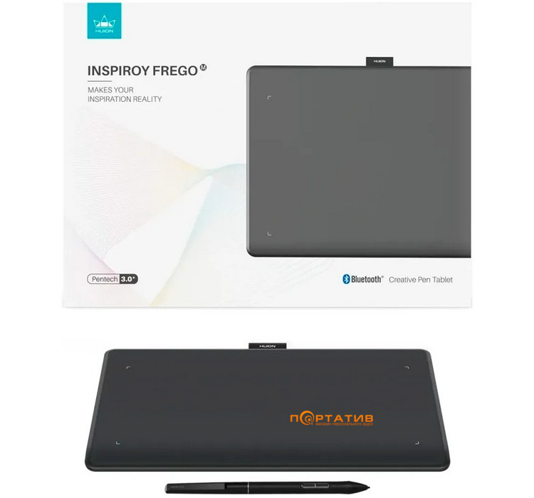 Графический планшет HUION Inspiroy Frego M + перчатка (L610)