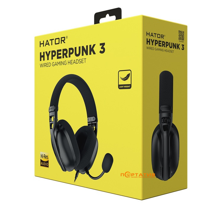 Игровая гарнитура HATOR Hyperpunk 3 Hi-Res (ESH01) Black