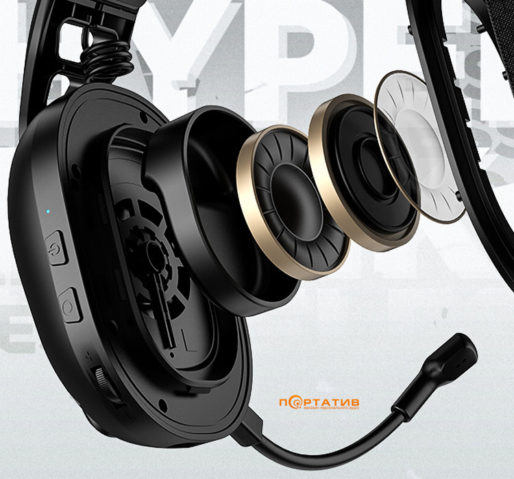 Игровая гарнитура HATOR Hyperpunk 3X Hi-Res (ESH14) Wireless Black
