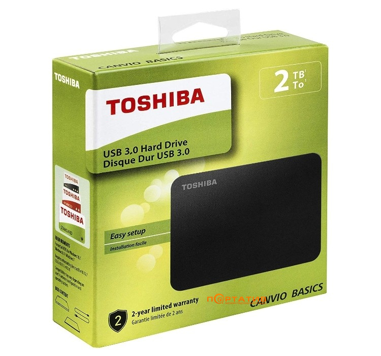 Toshiba Canvio Basics 2TB 2.5 USB 3.0 Black (HDTB420EK3AA)