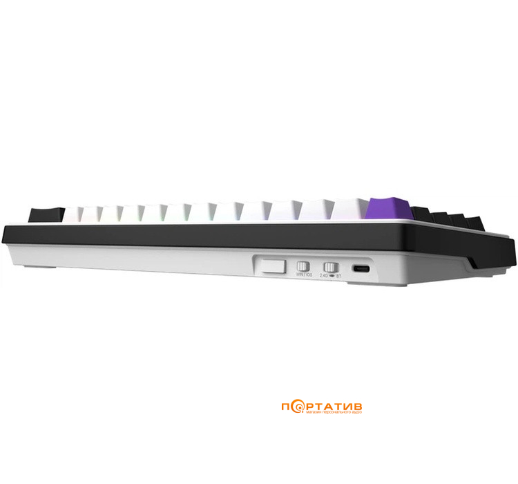 Ігрова клавіатура HATOR Hellyberry HK60 Wireless White-Violet (HK60_Wireless)