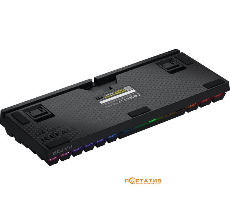 Ігрова клавіатура HATOR Icefall Mecha 75 Wireless Rainbow Black (HTK275UA)