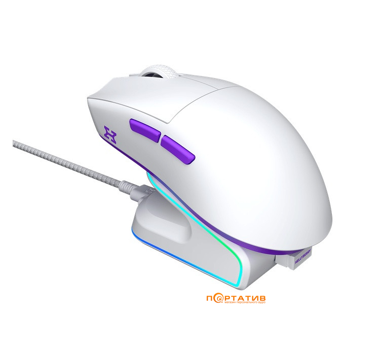 Игровая мышь HATOR Hellyberry HM47 Wireless White-Violet (HM47_white_violet)