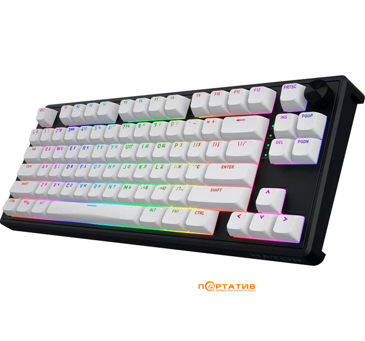 Игровая клавиатура HATOR Skyfall 80 MAG Ultra 8K Black-White (HTK1880UA)