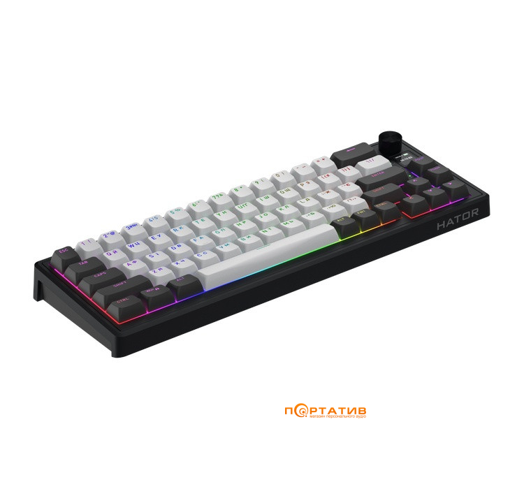 Ігрова клавіатура HATOR Skyfall 65 PRO Wireless Grey-Black (HTK4160UA)