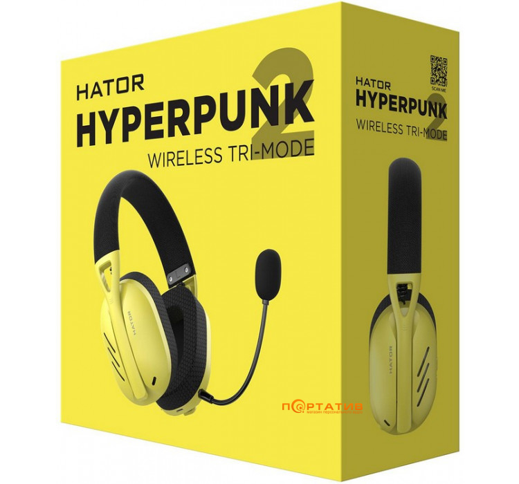 HATOR Hyperpunk 2 Wireless Tri-mode (HTA-857) Black/Yellow