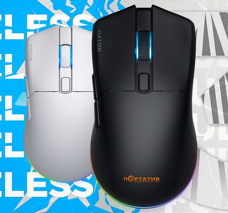 Ігрова миша HATOR Pulsar 3 Wireless White (HTM631)