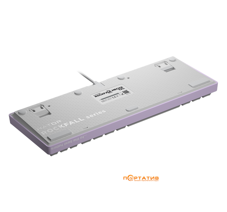 Игровая клавиатура HATOR Rockfall 2 Mecha TKL Orange, Lilac (HTK-724)