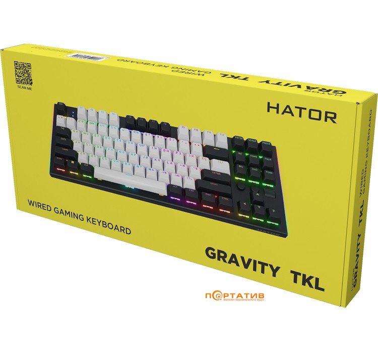 Ігрова клавіатура HATOR Gravity TKL Orange Black (HTK560UA)