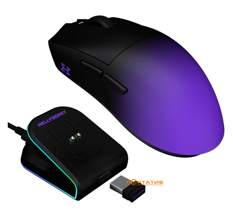 Ігрова миша HATOR Hellyberry HM47 PRO Wireless Black-Violet (HM47PRO_black_violet)
