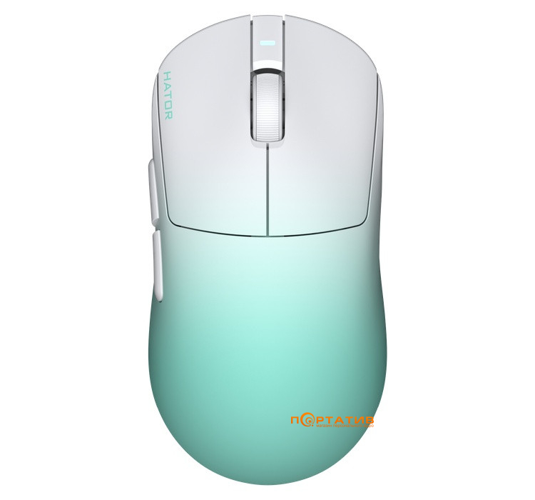Ігрова миша HATOR Quasar 3 ULTIMA 8K Wireless White/Mint (HTM761)