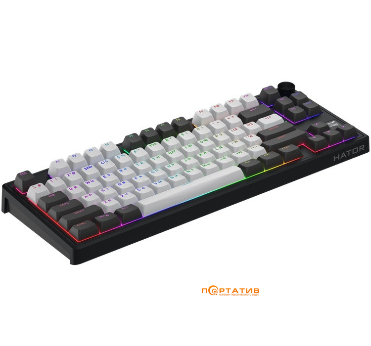 Игровая клавиатура HATOR Skyfall 80 PRO Wireless Grey-Black, Sillent Switches (HTK4180UA)