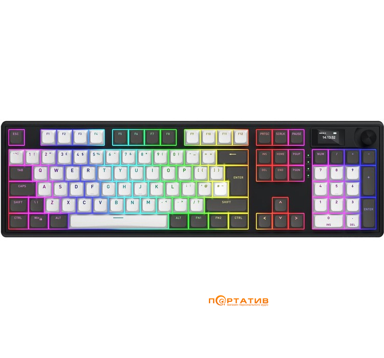 Игровая клавиатура HATOR Skyfall 100 PRO Wireless Grey-Black, UK-ISO Silent Switches (HTK4100EU)