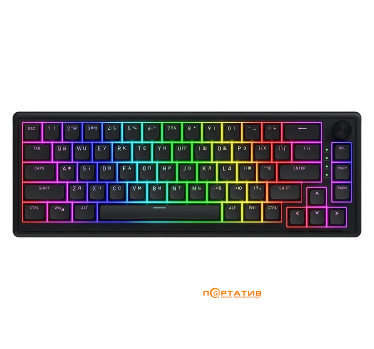 Ігрова клавіатура HATOR Skyfall 65 Black-Black (HTK1160UA)