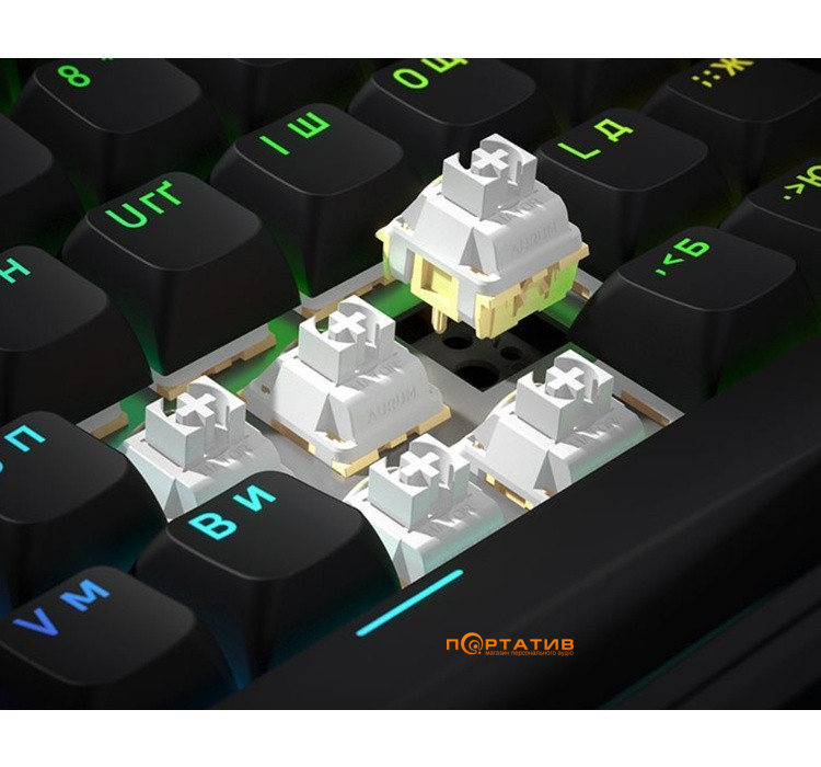 Ігрова клавіатура HATOR Skyfall 80 Wireless Black-White (HTK3180UA)