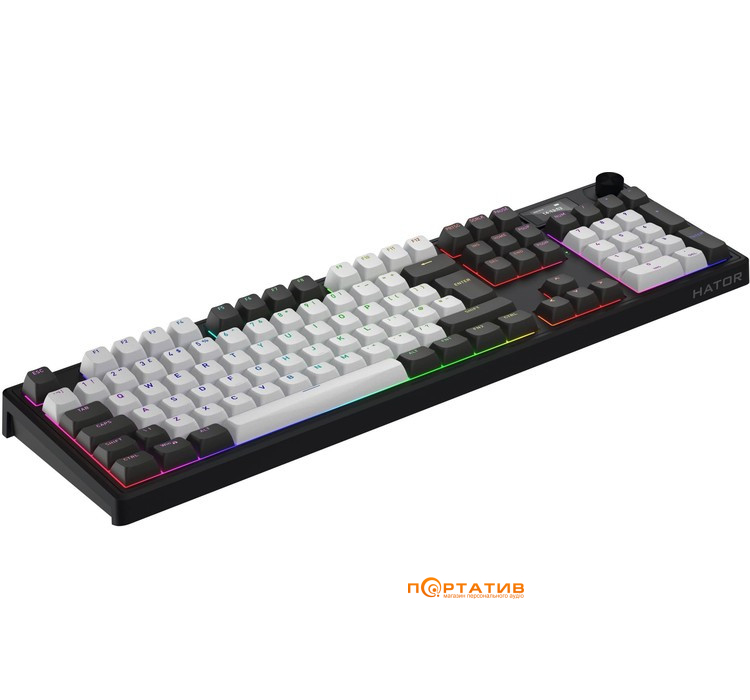 Игровая клавиатура HATOR Skyfall 100 PRO Wireless Grey-Black, UK-ISO Silent Switches (HTK4100EU)