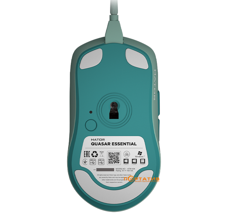 Ігрова миша HATOR Quasar Essential Mint (HTM-404)