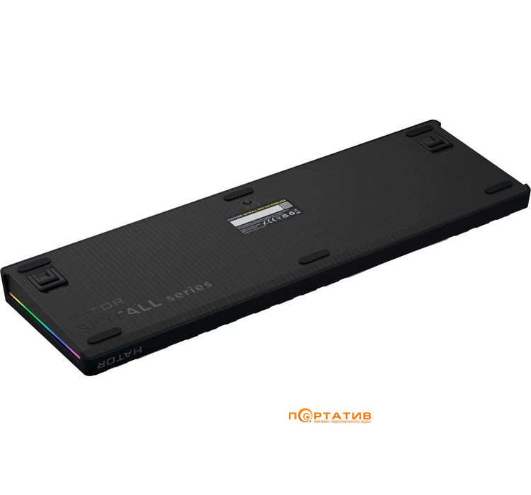 Игровая клавиатура HATOR Skyfall 100 PRO Wireless Grey-Black, Silent Switches (HTK4100UA)