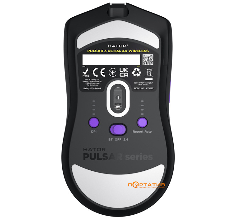Игровая мышь HATOR Pulsar 3 Ultra 4K Wireless Black (HTM680)