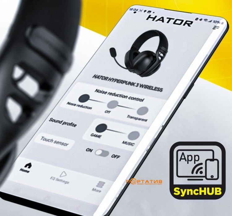 Игровая гарнитура HATOR Hyperpunk 3 Wireless Hi-Res (ESH15) Black