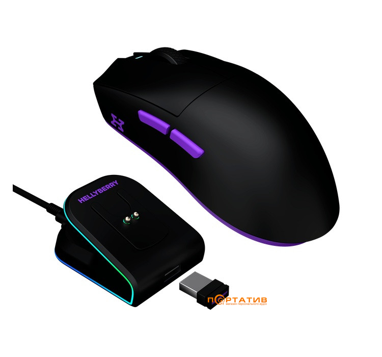 Игровая мышь HATOR Hellyberry HM47 Wireless Black-Violet (HM47_black_violet)