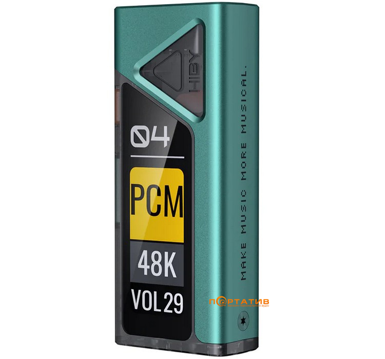 ЦАП із підсилювачем для навушників HiBy FC4 with display Green