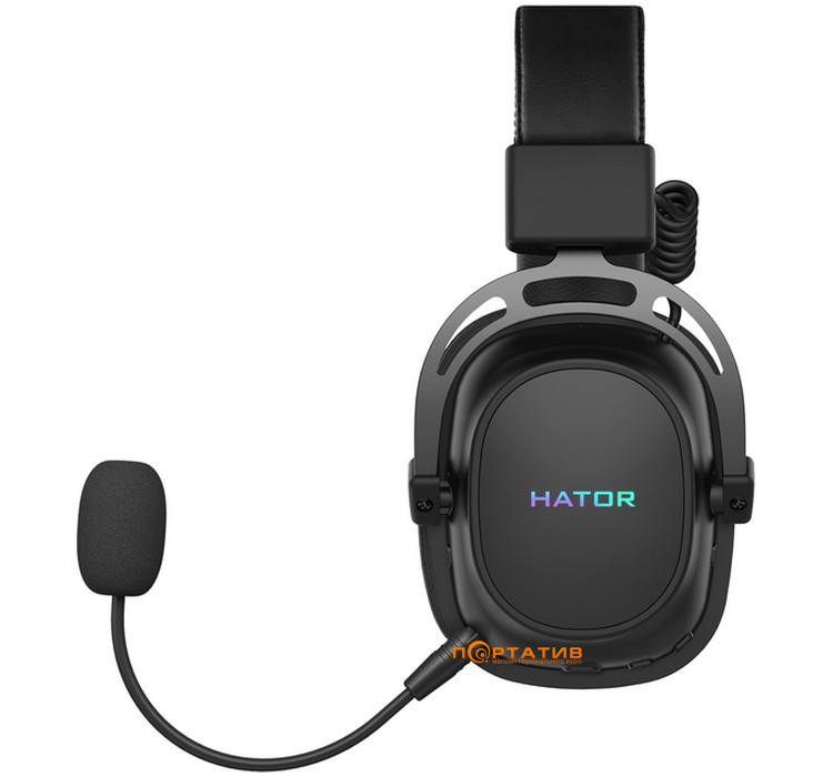 Ігрова гарнітура HATOR Hypergang Wireless Tri-mode (HTA-950) Black