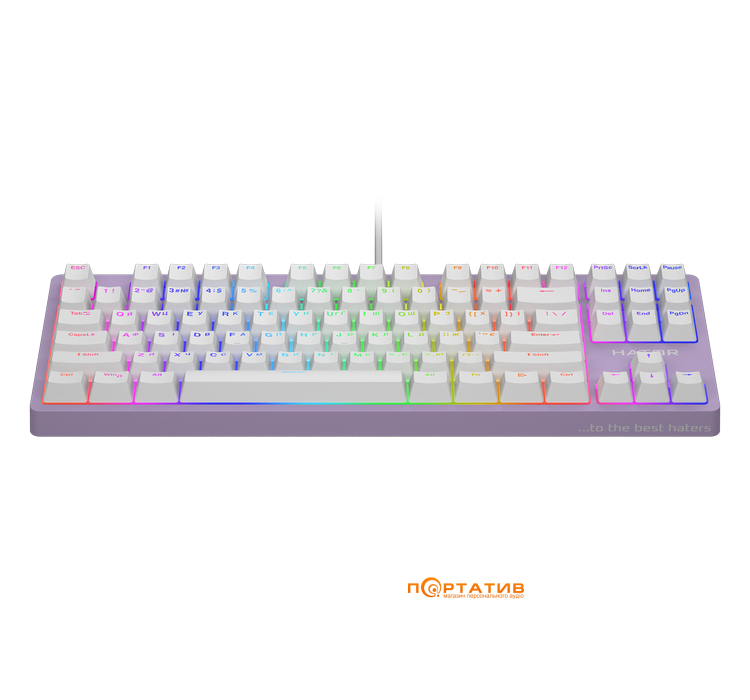 Игровая клавиатура HATOR Rockfall 2 Mecha TKL Orange, Lilac (HTK-724)