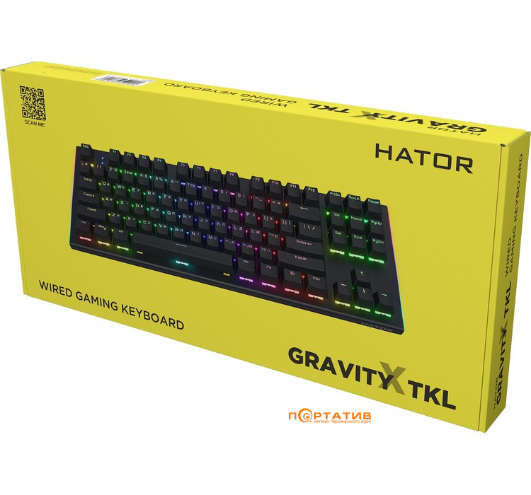 Игровая клавиатура HATOR Gravity X TKL Orange Black (HTK550UA)
