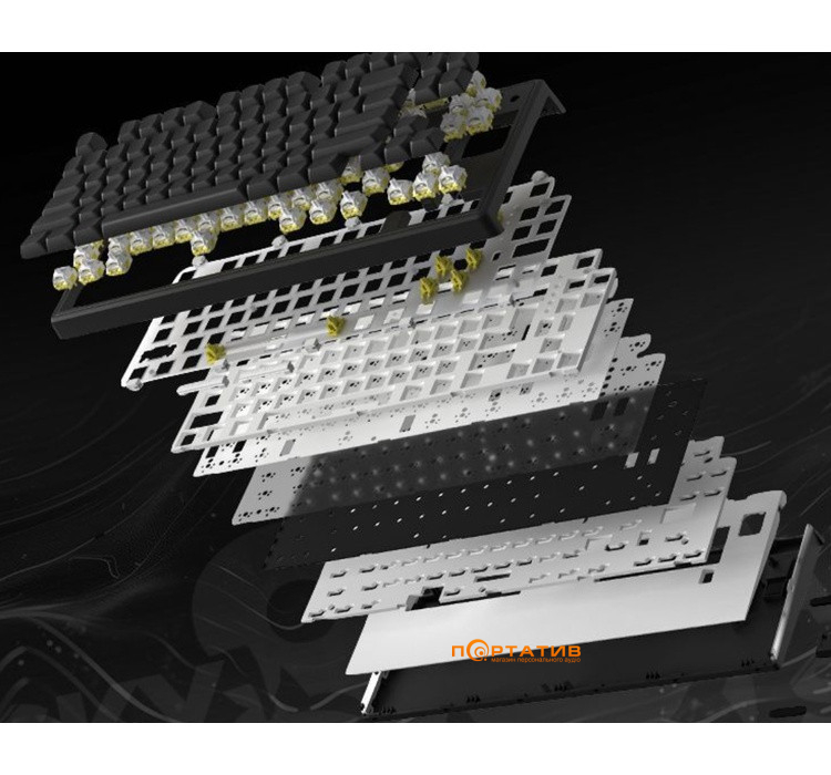 Ігрова клавіатура HATOR Skyfall 80 Wireless Black-White (HTK3180UA)