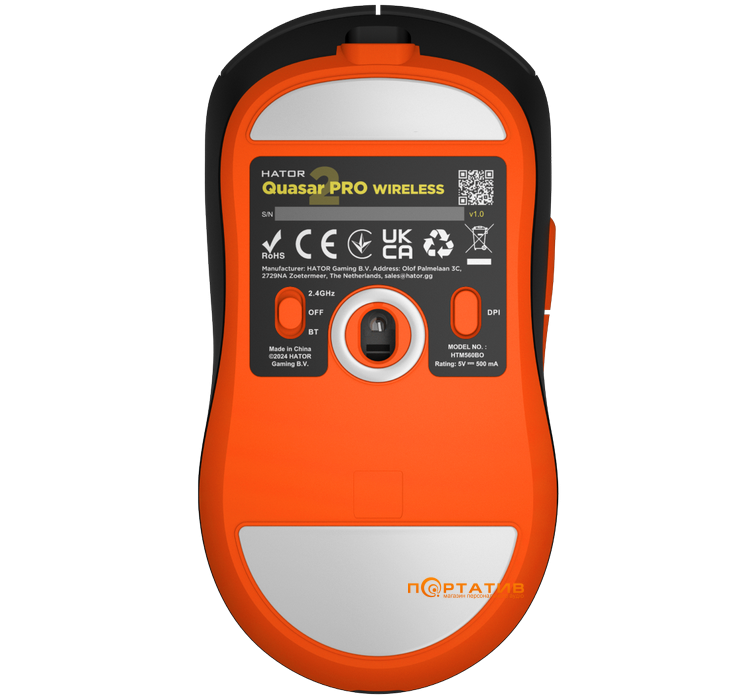 Игровая мышь HATOR Quasar 2 PRO Wireless Black/Orange (HTM560BO)