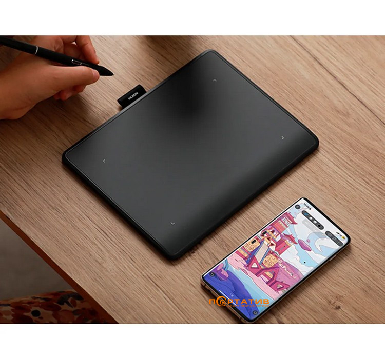 Графический планшет HUION Inspiroy Frego M + перчатка (L610)