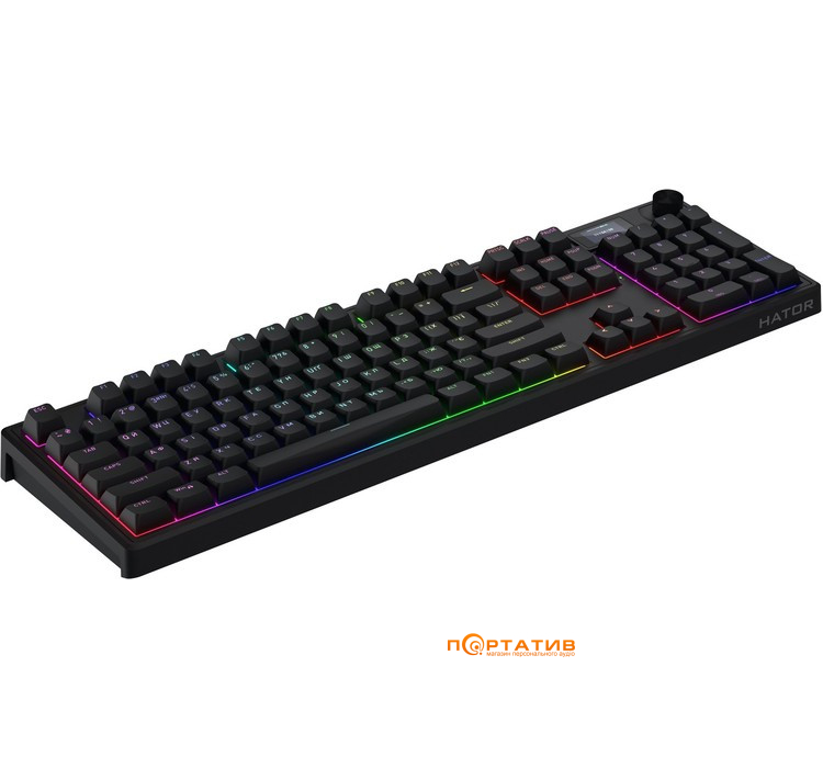 Игровая клавиатура HATOR Skyfall 100 PRO Wireless Black, Silent Switches (HTK4101UA)