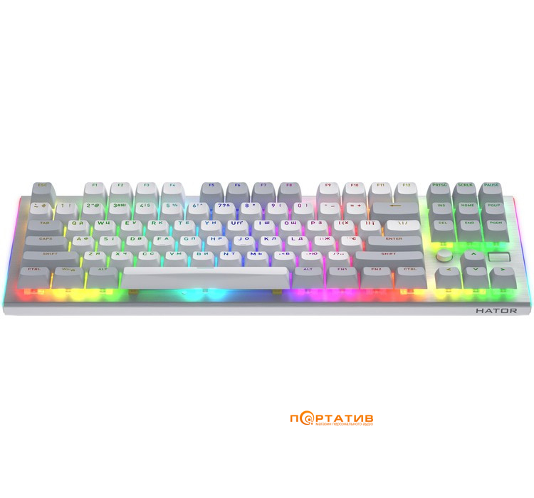 Ігрова клавіатура HATOR Gravity TKL Orange White (HTK561UA)