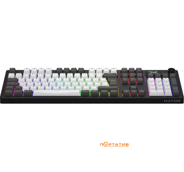 Игровая клавиатура HATOR Skyfall 100 PRO Wireless Grey-Black, UK-ISO Silent Switches (HTK4100EU)