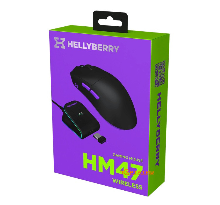Игровая мышь HATOR Hellyberry HM47 Wireless Black-Violet (HM47_black_violet)