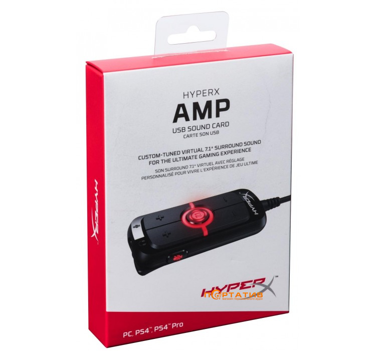 HyperX Amp USB Virtual 7.1 PC/PS4 (HX-USCCAMSS-BK)