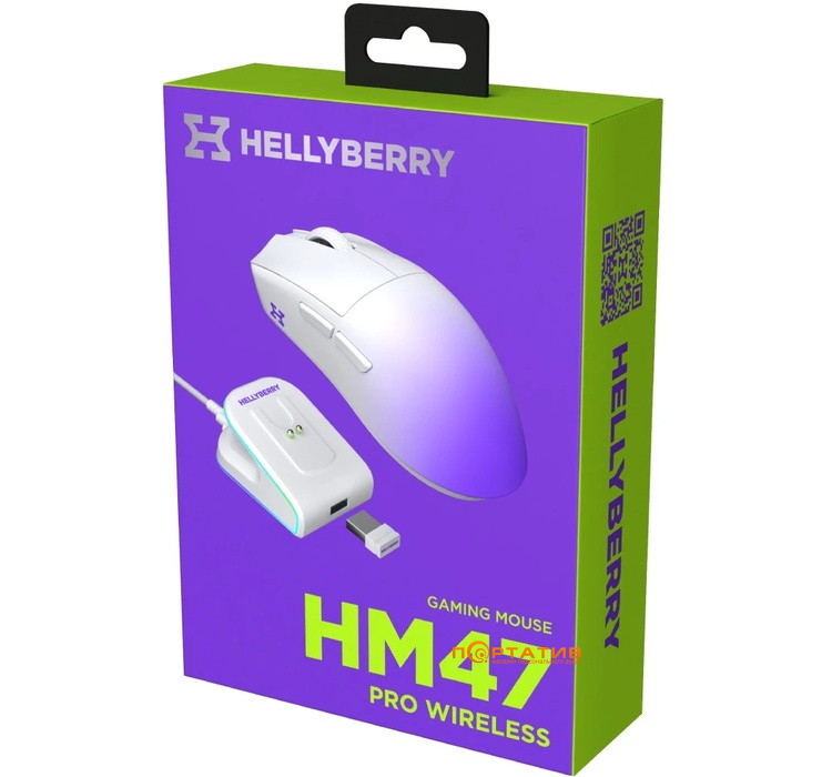 Ігрова миша HATOR Hellyberry HM47 PRO Wireless White-Violet (HM47PRO_white_violet)