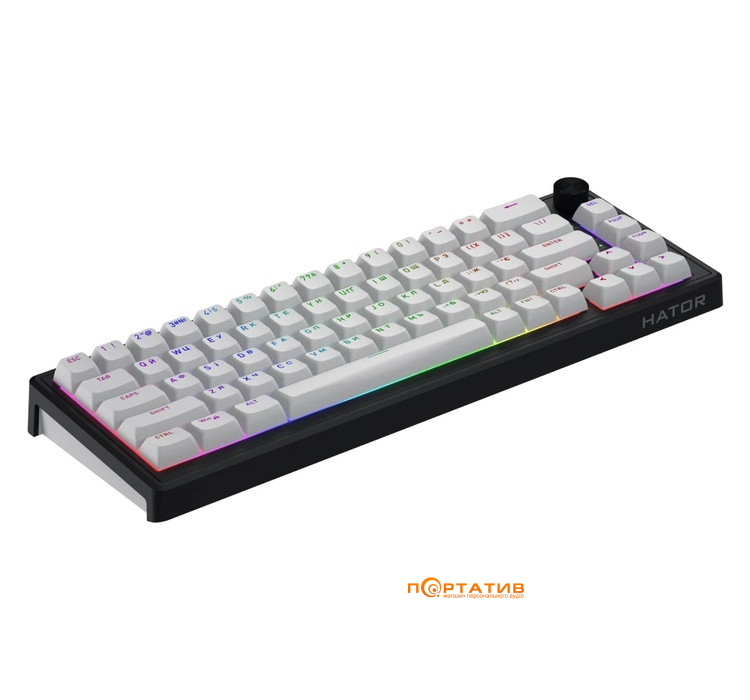 Ігрова клавіатура HATOR Skyfall 65 Wireless Black-White (HTK3160UA)