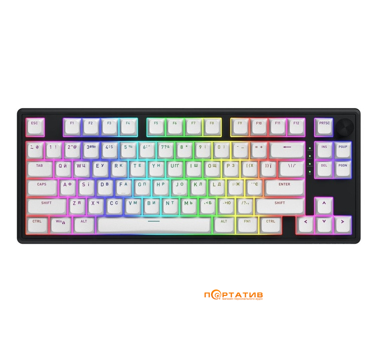 Ігрова клавіатура HATOR Skyfall 80 Wireless Black-White (HTK3180UA)