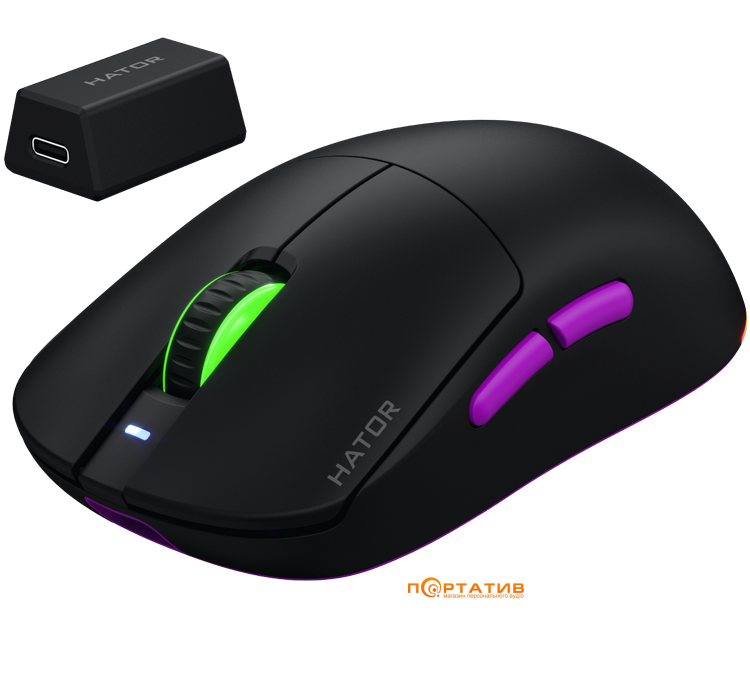 Ігрова миша HATOR Quasar 3 Ultra 8K Wireless Black (HTM770)
